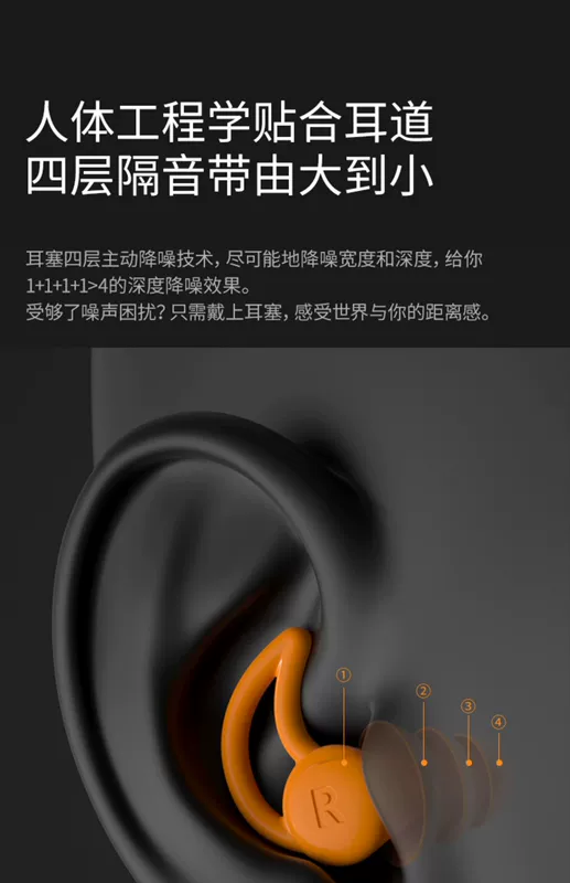 Nút tai cách âm chống ồn nút tai ngủ ngủ ngủ câm nút tai chống ồn ký túc xá nút tai silicon bảo vệ công nghiệp đồ bịt tai chống ồn