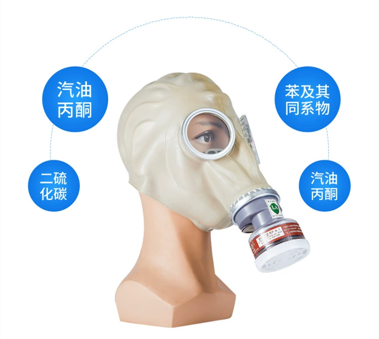 Mặt nạ phòng độc bảo vệ toàn mặt phun sơn hóa chất đặc biệt khói formaldehyde ngộ độc bụi khí mặt nạ phòng khói