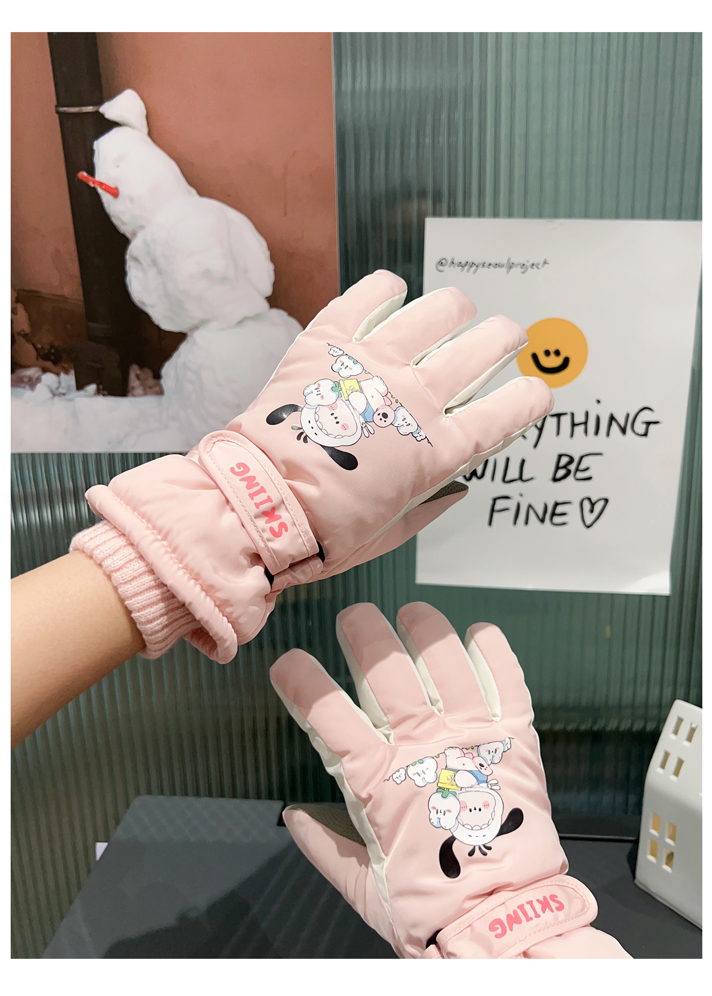 ถุงมือกันหนาวเด็กใส่เที่ยวต่างประเทศ