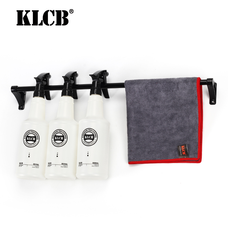 KLCB harsh punched towel rack single rod wall car wash shop jet pot hanging rod car beauty shop tool hanging