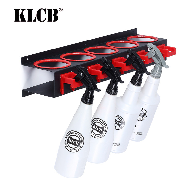 KLCB Caustic Car Wash Watering Can Hanging Rack Film Kettle Dispensing Bottle Wall Hanging Rack Car Beauty Supplies Complete