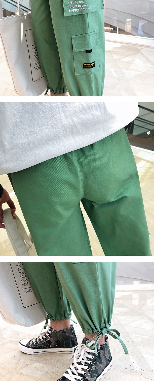 Thiếu niên 13 tuổi Cậu bé dụng cụ quần âu Cậu bé lớn 12 xu hướng đẹp trai 15 học sinh trung học cơ sở xuân 16 - Crop Jeans shop quần áo nam