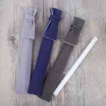 Retro cotton linen straw carry cloth bag corset pocket travel portable chopsticks bag tableware bag storage cloth bag