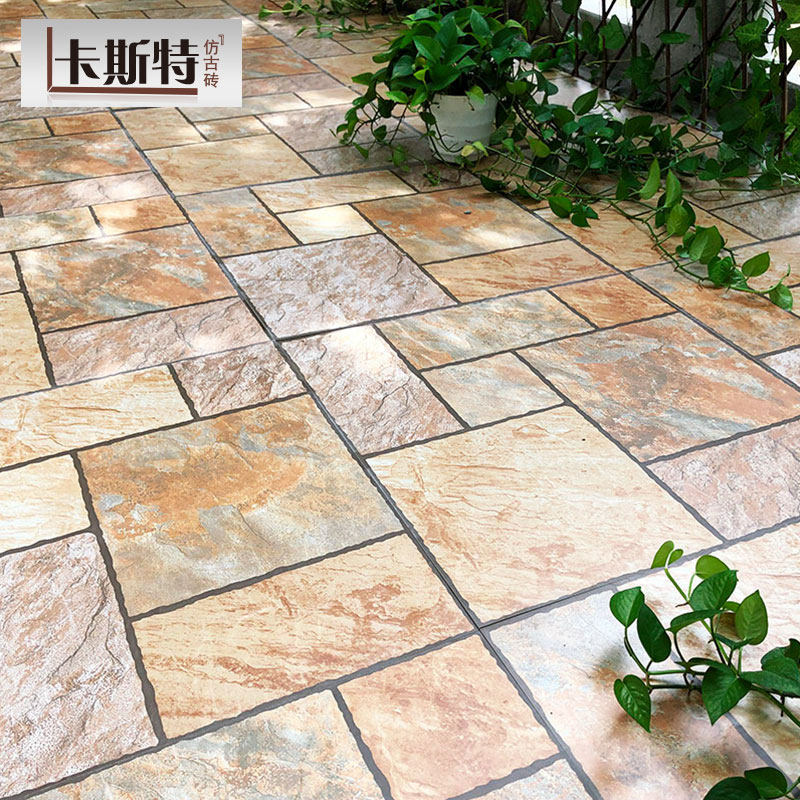 Castel American balcony tiles outdoor yard garden antique brick villa terrace non-slip courtyard floor tiles outdoor