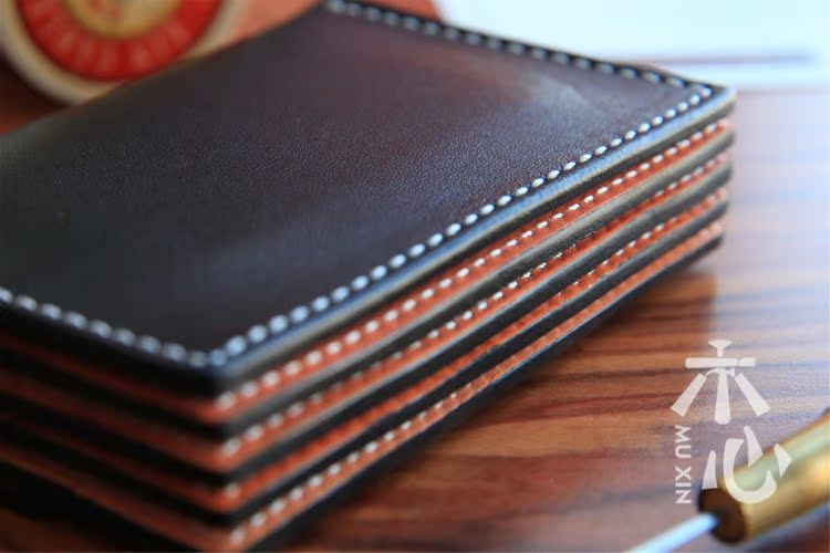 [trái tim gỗ] ban đầu làm bằng tay thẻ organ ví kinh doanh gói nam và nữ ngân hàng chủ thẻ lớp da bò ví gucci nam