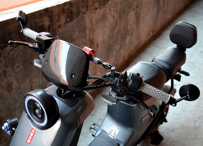 Motorcycle moped modified accessories retro locomotive rear handlebar mirror rear view mirror calf mirror reversing mirror