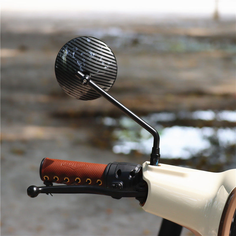 Suitable for Honda ns125la motorcycle modified rearview mirror calf yadiemma retro round reflector