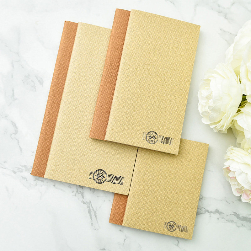 Judy handmade TN sulfuric acid paper Kraft paper Water pattern paper Parchment mixed core passport version