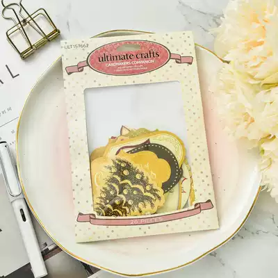 Judy hand-made retro Christmas Mark junk journal material card without adhesive 26 pieces