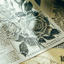 Judy hand pure original transparent drilling photo frame Alien decorative patch can be directly glued