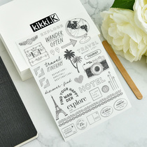 Judy handmade flat pressure-sensitive sticker transfer paper SCRATCH-off RUB ON