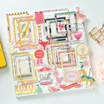 Judy handmade shop DIY bronzing material hand account material border photo frame decoration without adhesive multiple pieces into