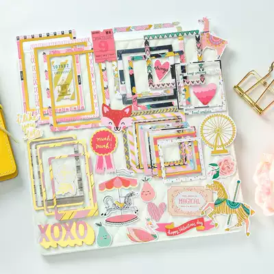 Judy handmade shop DIY bronzing material hand account material border photo frame decoration without adhesive multiple pieces