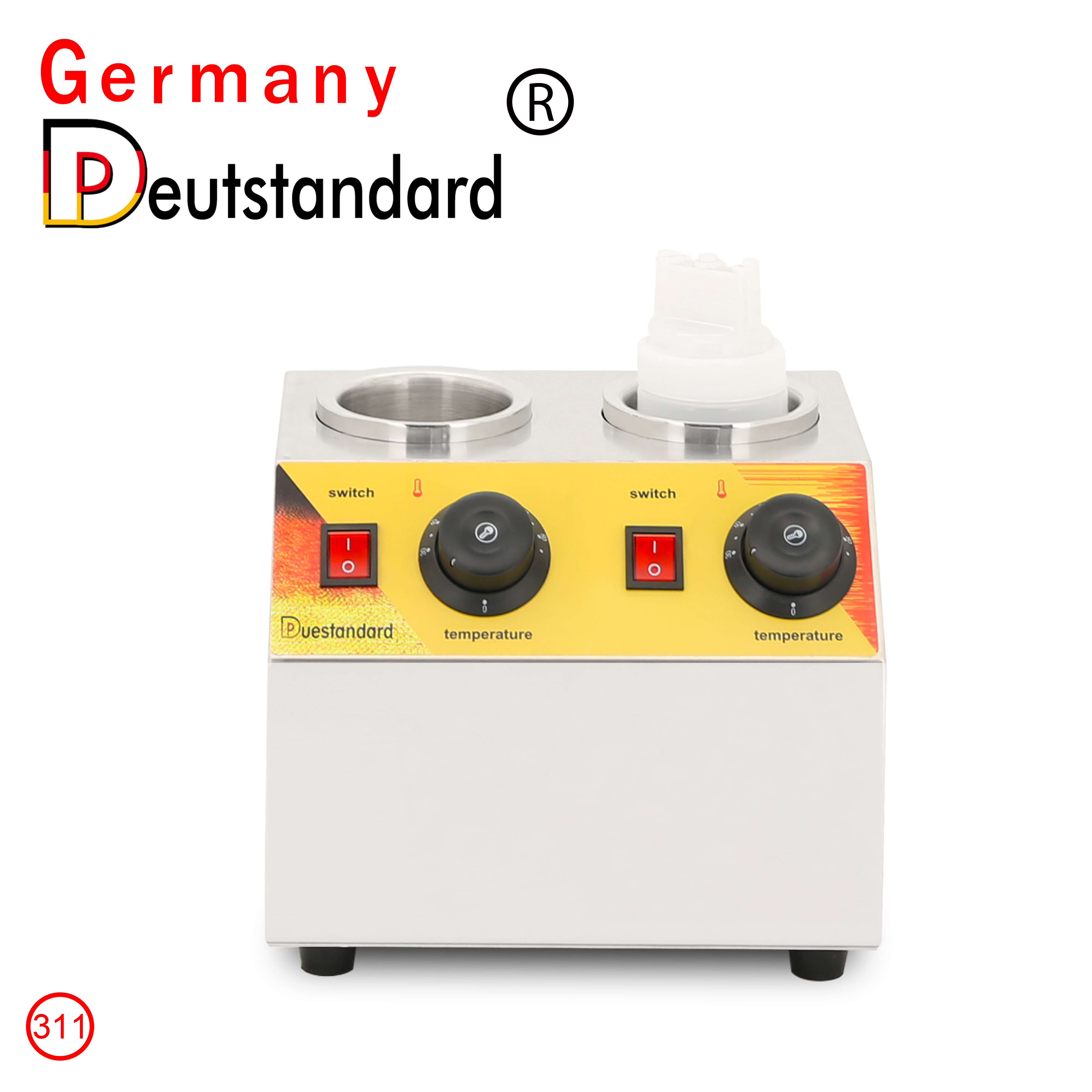 German brand commercial parallel bars jam warmer chocolate sauce peanut butter warm bottle machine NP-311