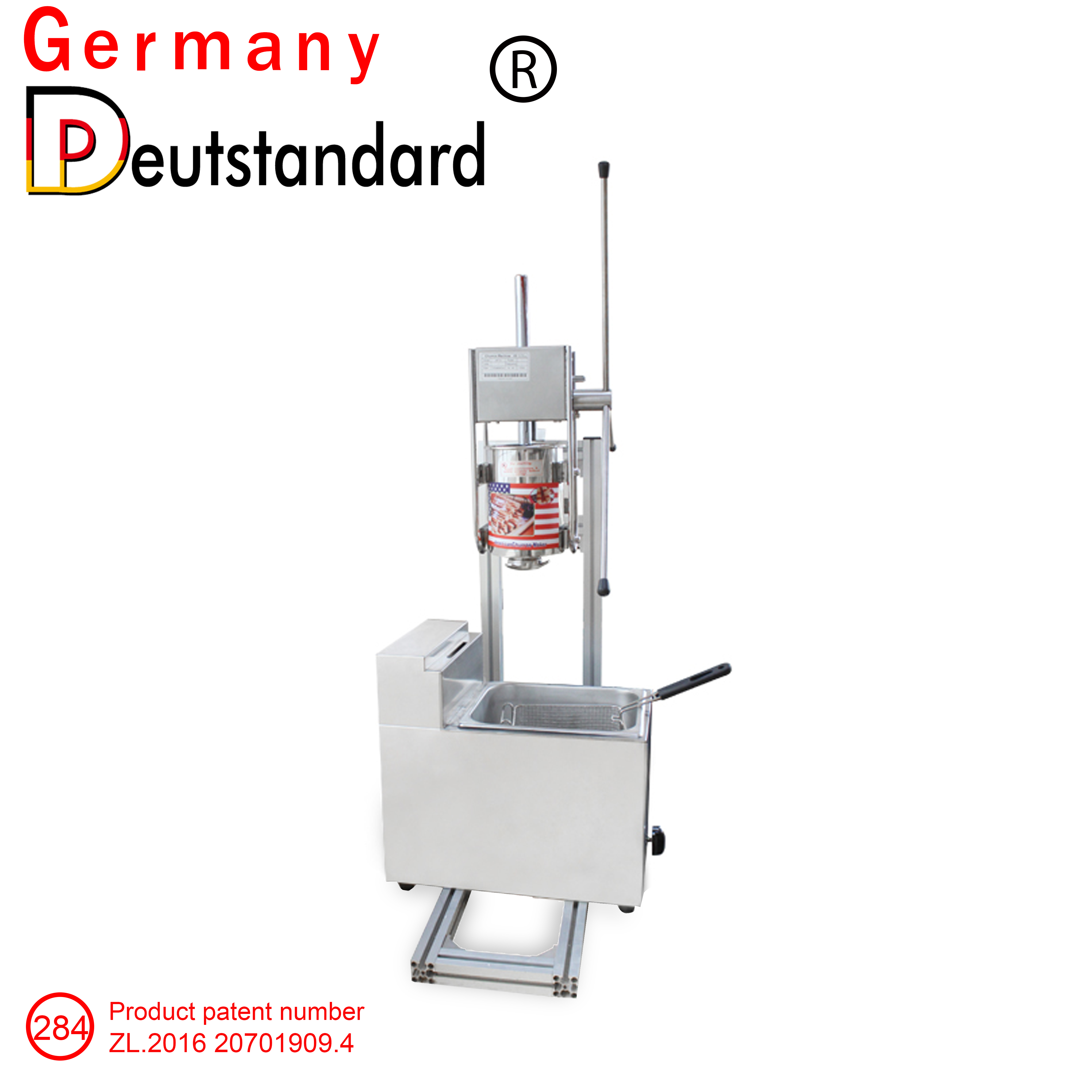 3-liter straight-down churros machine Latin fruit machine free teaching video new power NP284