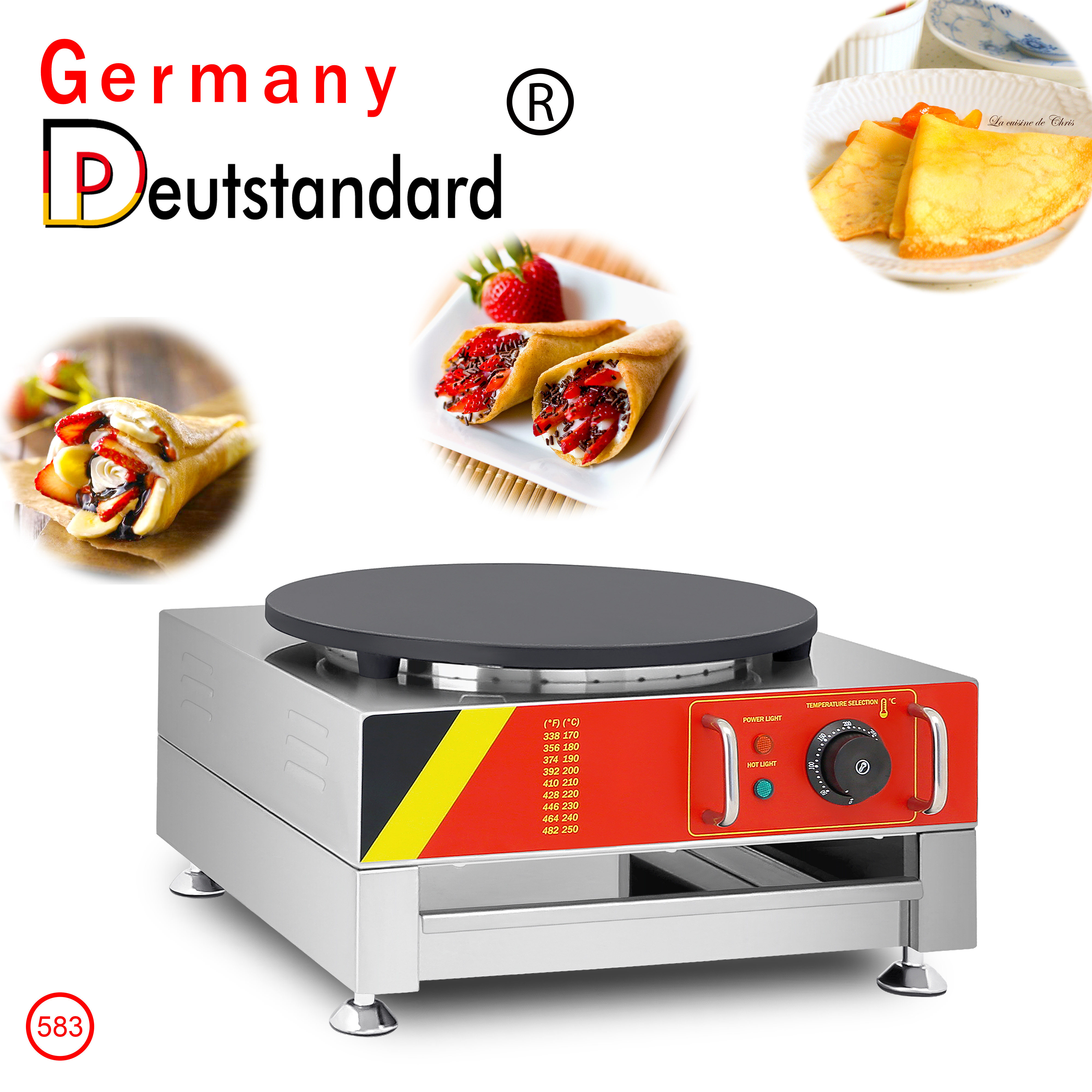 German brand electric electric chorizo stove crepe machine commercial pancake oven pancake machine Indian flying cake machine NP-583