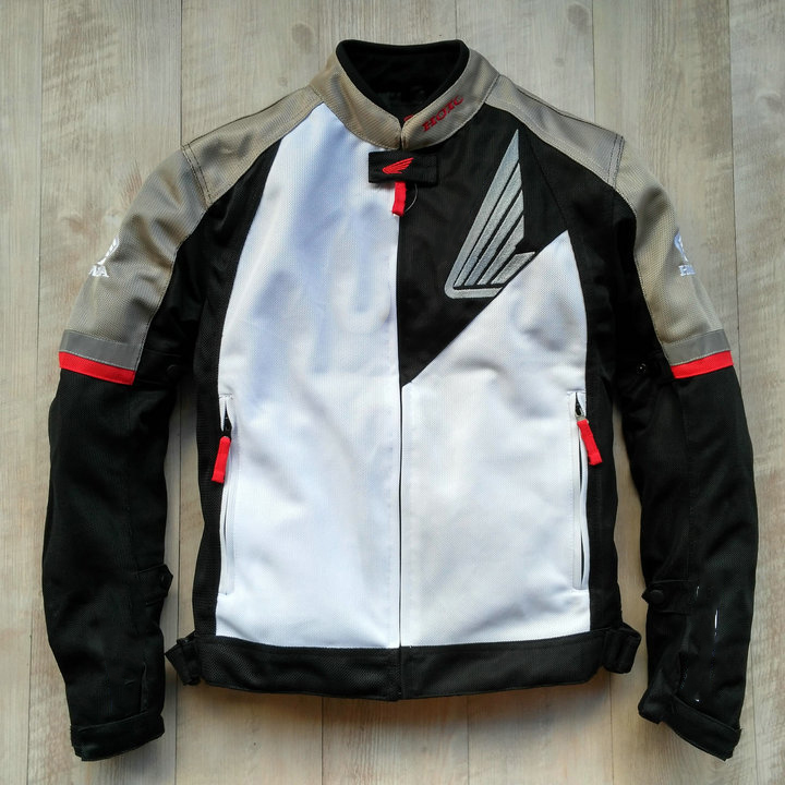 Factory direct sales summer riding clothes men's motorcycle locomotive racing suit knight equipment anti-fall windproof breathable white
