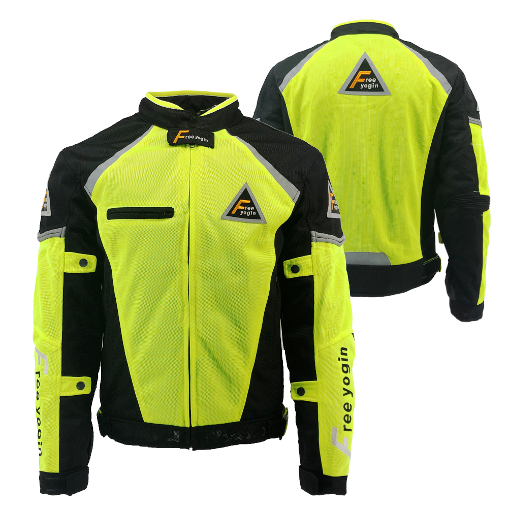 Summer riding suit men's motorcycle breathable windproof car racing suit knight equipment clothing anti-fall clothes green