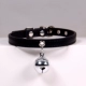 Черный+серебряный колокольчик черный ремень