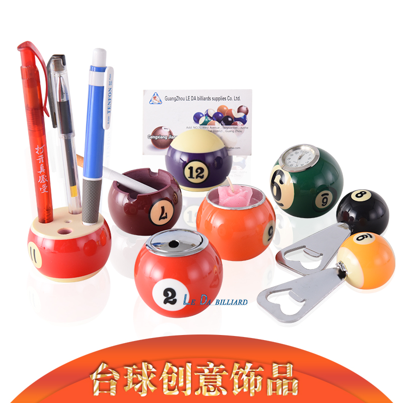 Table Ball Gift Personality Ornaments BALL CIGARETTES ASHTRAY CLOCK PEN HOLDER NAME SHEET CLIP LIGHTER CANDLE LIGHT BOTTLE OPENER HANGER