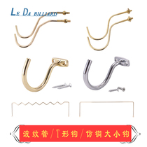 Billiards Table Imitation Bronze Hook Tripod Hook Billiard holder Rod Bellows Golden Silver Billiard Table Ball Five Gold Accessories