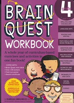 Genuine American Elementary School BRAIN development exercise book BRAIN QUEST WORKBOOK 4th grade 9-10 years old