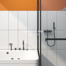 Matte pure black and white pigment color wall tiles 300X600 bathroom kitchen tiles Simple modern floor tiles bathroom