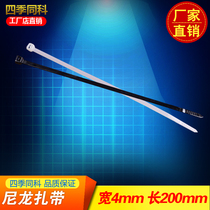 Self-locked nylon tie fixing plastic strapping with car insulated tube tie water mains power cable ties