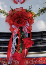Main wedding car decoration lollipop supplies wedding set creative flower full suction type car car floral headdress
