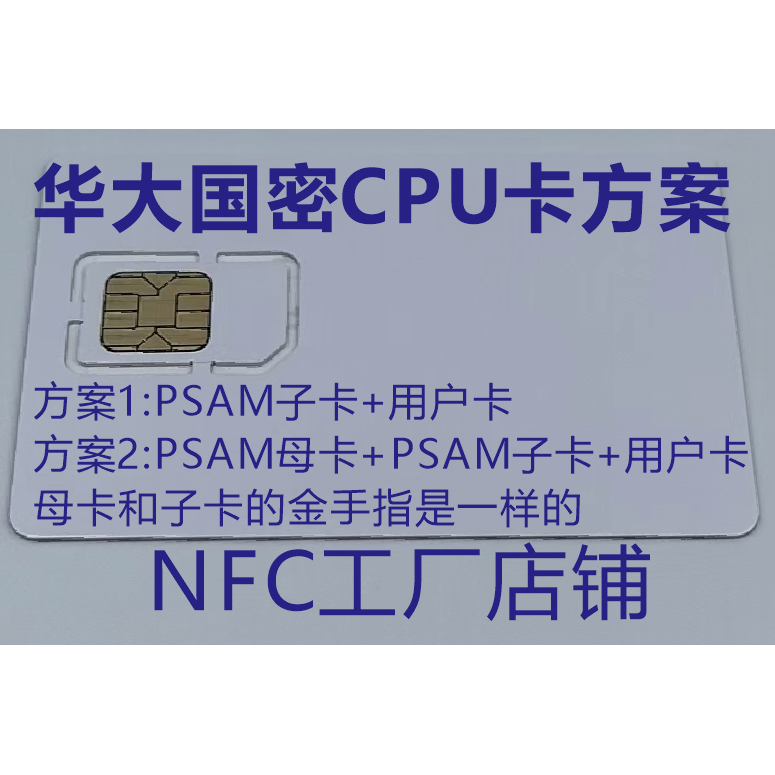 Huadong National Encryption Sm1 Algorithm/Ciu9872/Psam Subcard/Cpu User Card/Master Card/Key System/Sm4