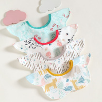 Newborn baby waterproof drooling ring drooling towel men and women baby bib children petal bib drooling pocket summer thin section