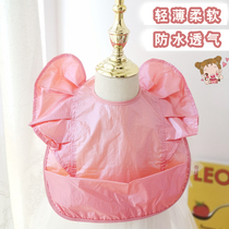 Cute Amoy rice bag waterproof baby super soft baby bib wash spring and summer children foreign saliva bib thin quick dry