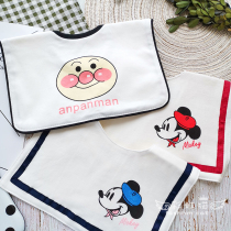 Square cotton Nordic mouth towel baby bread Superman Japanese bib newborn ins rice pocket