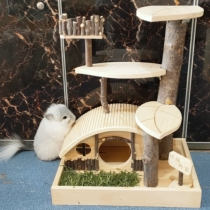 Dragon Cat Toy Springboard Wood Nest Decontrol the Tooth Quality Home Climbing and Wind Netting Cage cage Universal live view