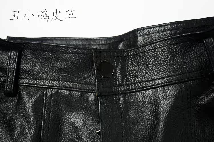 Pantalon cuir homme droit pour hiver - Ref 1485093 Image 8