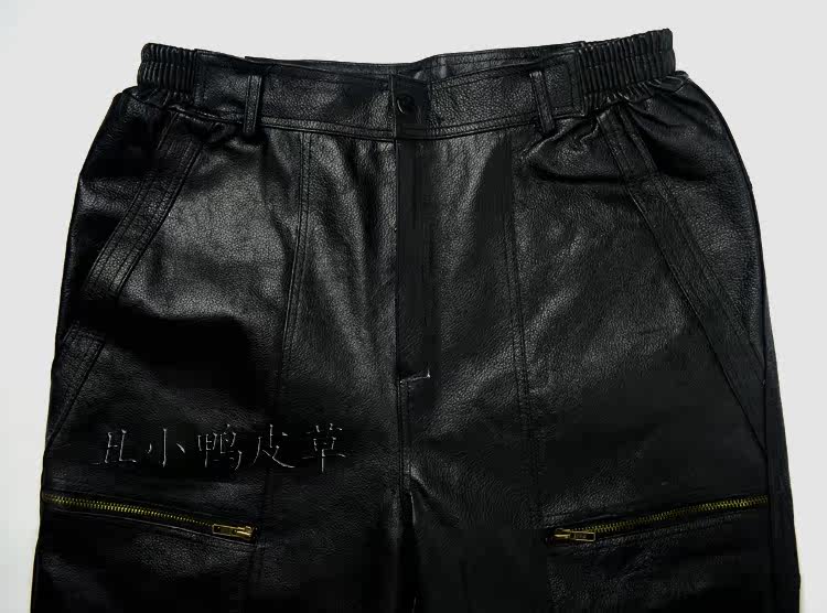 Pantalon cuir homme droit pour hiver - Ref 1485093 Image 15