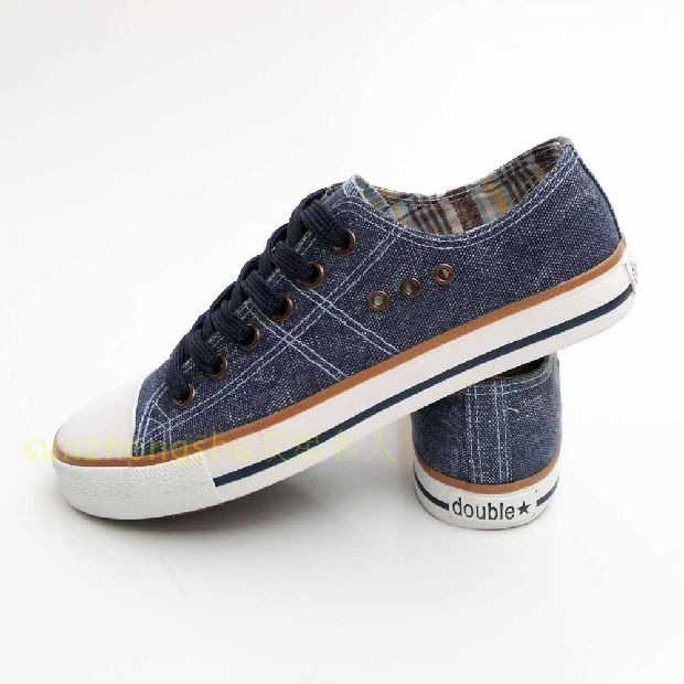 Thanh Đảo đôi sao vải canvas nam quầy giày thể thao kích thước lớn 45 46 47 48 yard giày thoáng khí - Plimsolls giày converse real 