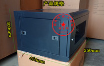 Thick wall mounted network Cabinet 550x450x300 0 3 meters cabinet 4 doors detachable black net door 6U