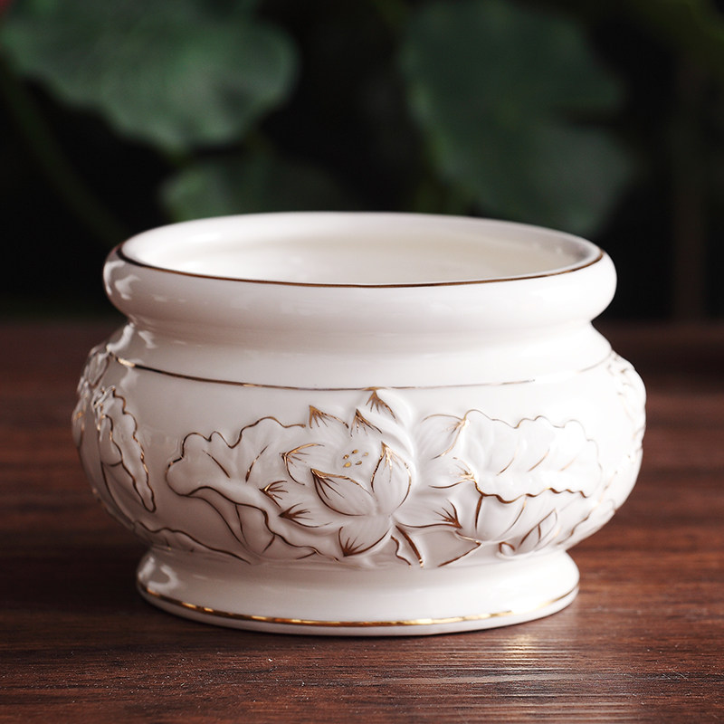 Supported by Buddha Ceramic Sperm Stove for Golden Lotus Blossom Furnace Buddha with a large room