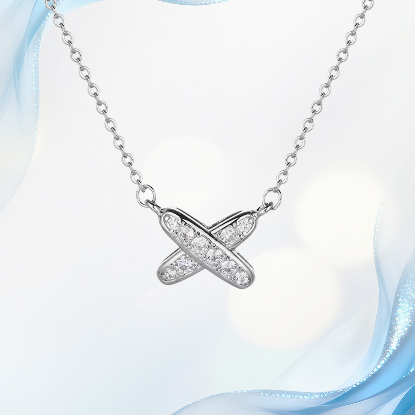 Full diamond cross necklace 18K gold natural real diamonds