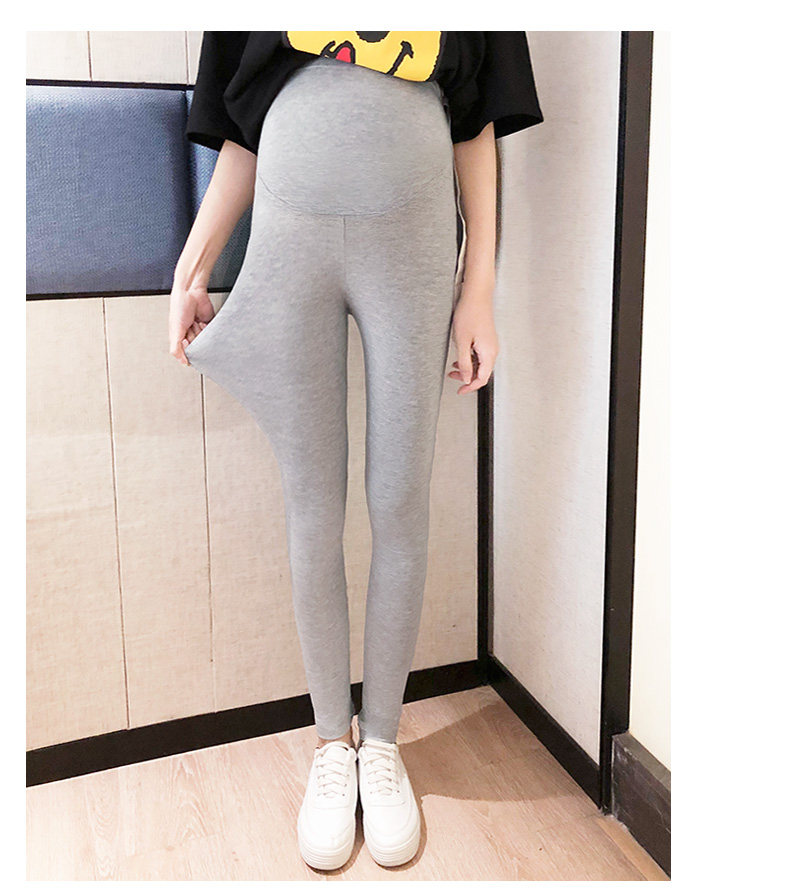 孕妇裤子夏季莫代尔薄款大码不勒肚托腹长裤子外穿孕妇打底裤夏款 — 15