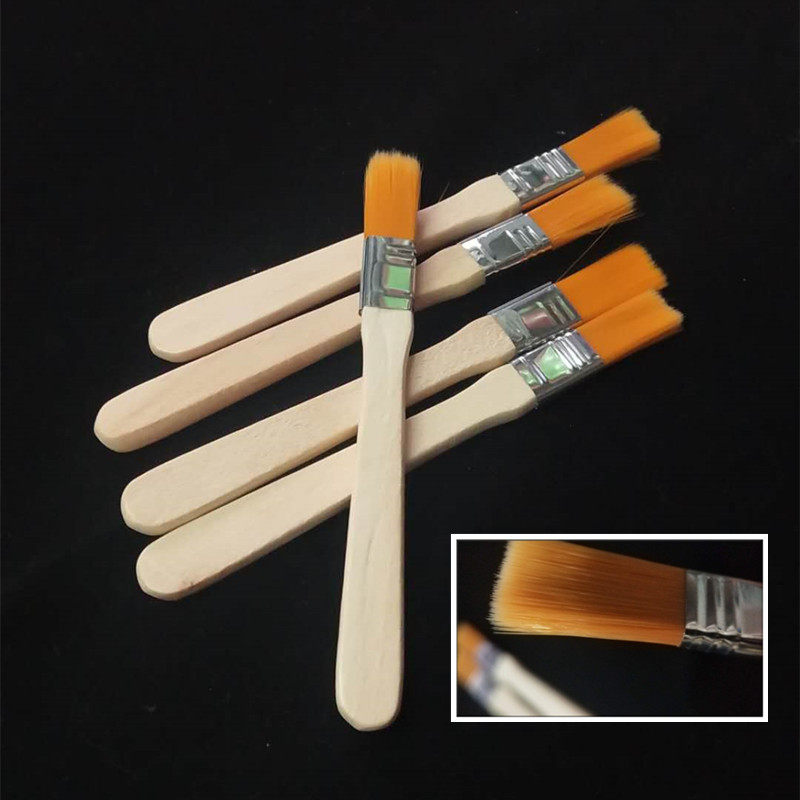 Float making appliance small number wooden handle fine and soft hair wide brush floating body upper paint coloring cleaning tool lacquered brush