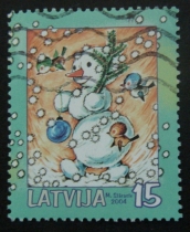 Latvian letter stamps 2004 Christmas 3-2