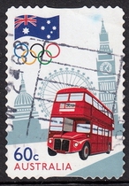 Australian Letter Marketing Stamps 2012 London Olympics Road to London 1-1 (self-adhesive)