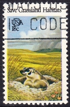 U.S. Letter Sales Stamp 1981 Nature Conservation 4-2: Protecting Grassland Ecology