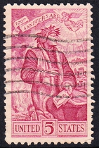 U.S. Letter Sales Stamps 1965 The 700th Anniversary of the Birth of the Poet Dante 1-1