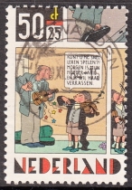 Dutch Letter Marketing Stamps 1984 Additional Stamps Children Children and Cartoons 4-1: Music Education