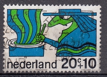 Dutch Letter Marketing Stamps 1968 Additional Stamps Childrens Fairy Tales 5-3: The Witch