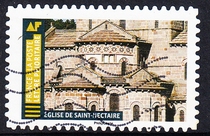 French Letter Marketing Stamps 2019 French Architectural Masterpieces 12-9: Saint-Nectaire Church