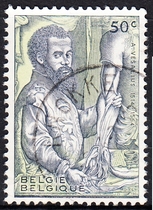 Belgian Letter Sales Stamps 1964 Famous Figures 3-1: Physician Vesalius